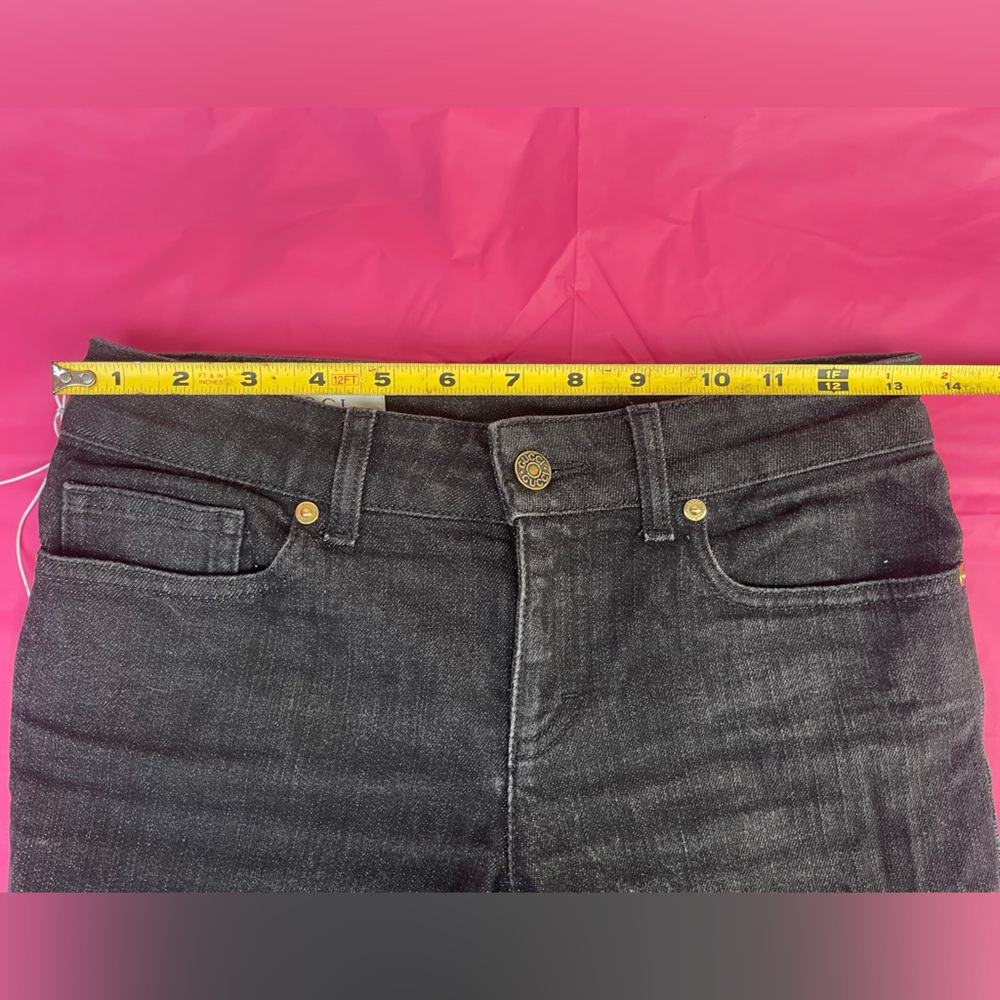 Gucci black denim stretchy skinny jeans size 36 - Picture 10 of 15